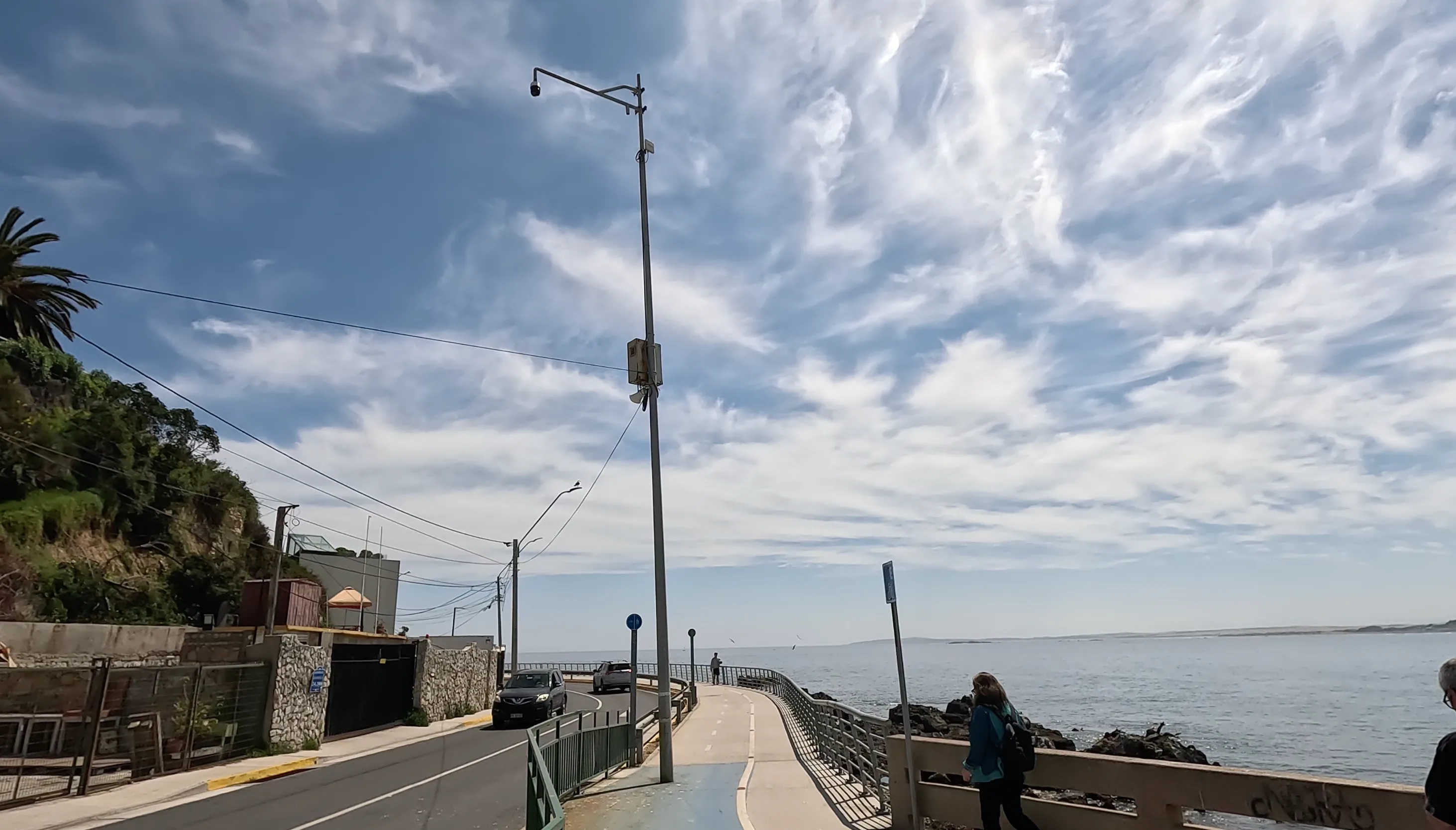 ciclovia de concon desde la boca a playa los linenes
